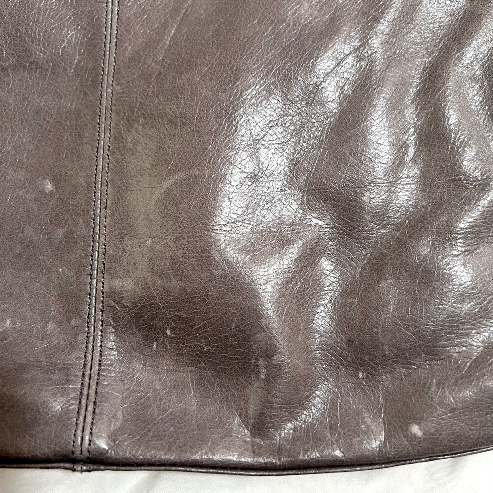 HOBO Leather Crossbody Bag Gray - Picture 11 of 12